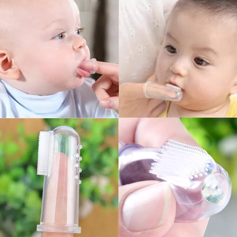Baby Finger Toothbrush Silicon Toothbrush Children Teeth Clear Soft Silicone Infant Tooth Brush Rubber Cleaning Baby Brush