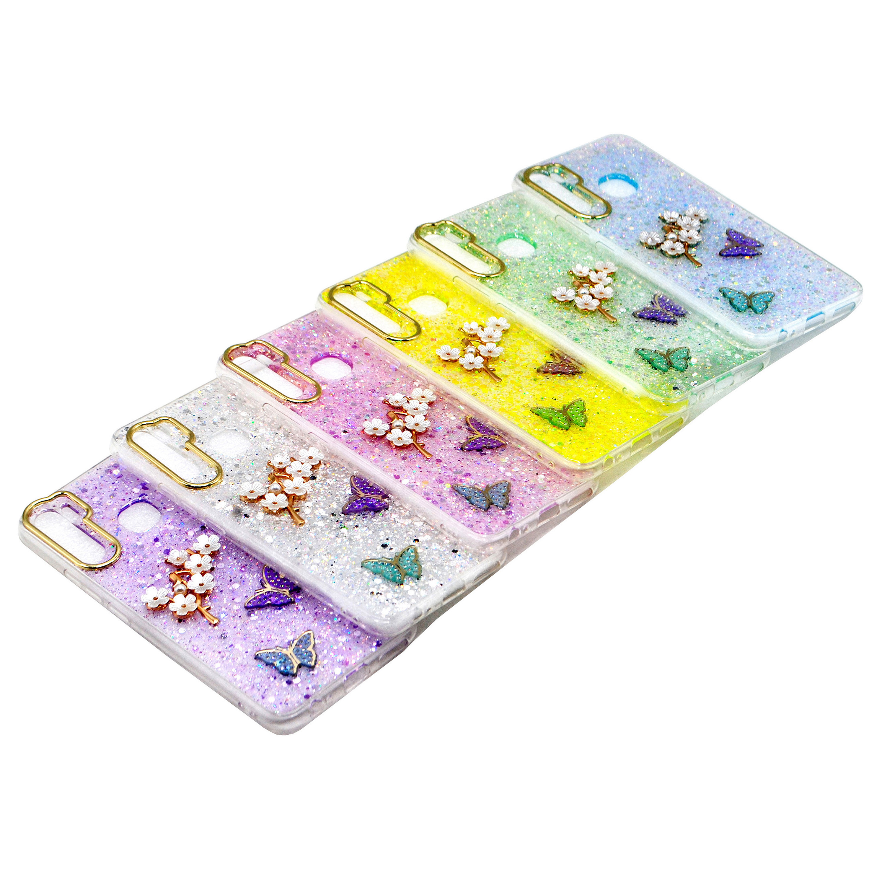 Apple iPhone 11 Pro Max Luxury Back Cover Butterfly Glitter Fancy