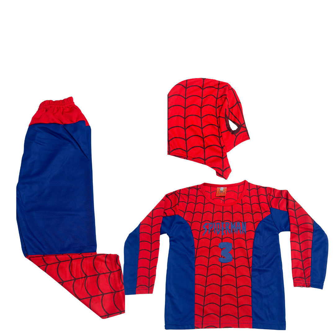 Spiderman Full Costume Dress For Kid's (2 years to 12 years)