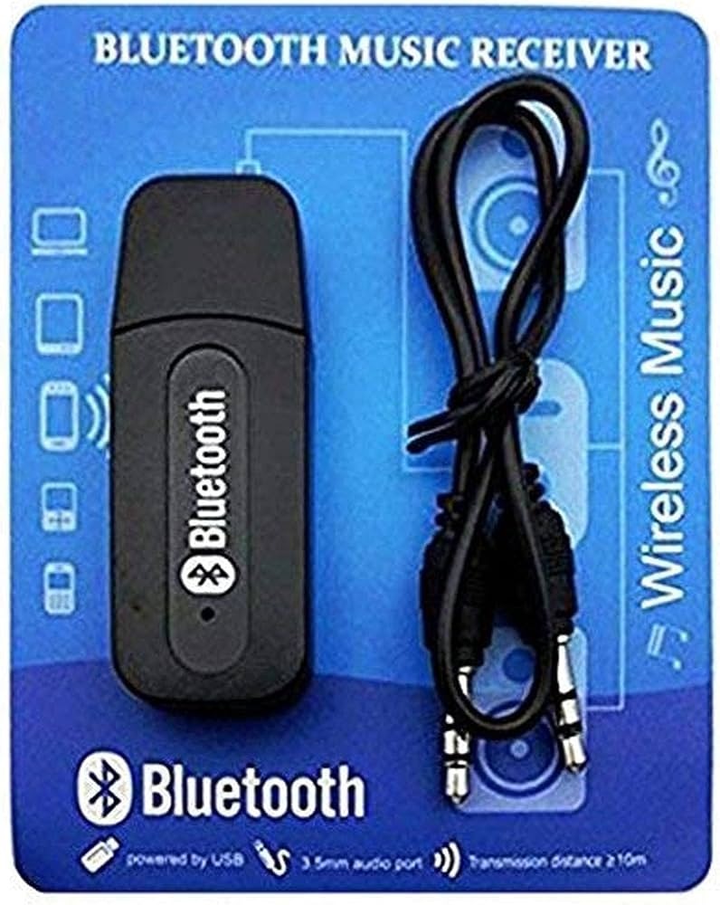 USB Portable Bluetooth Wireless Audio Music Receiver Dongle Car Audio BT Adaptor And AUX Cable