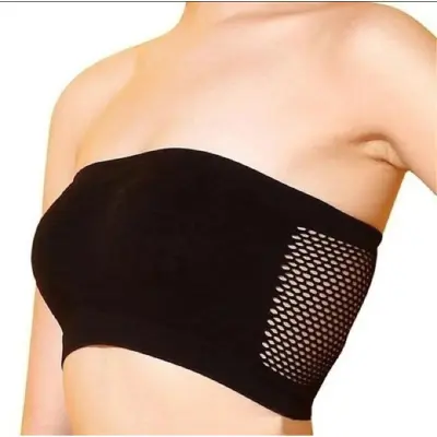 Non-Padded Basic Stretch Layer Soft Top Tube Bra for Women Fashion