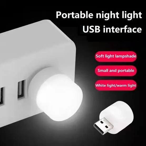 Pack of 5 & 1 USB LED Night Bulb | Night Bulb | LED Night Light | USB Light | USB Bulb | Night Light | Universal for Laptops, Power banks, Mobile Chargers & Other USB supported port