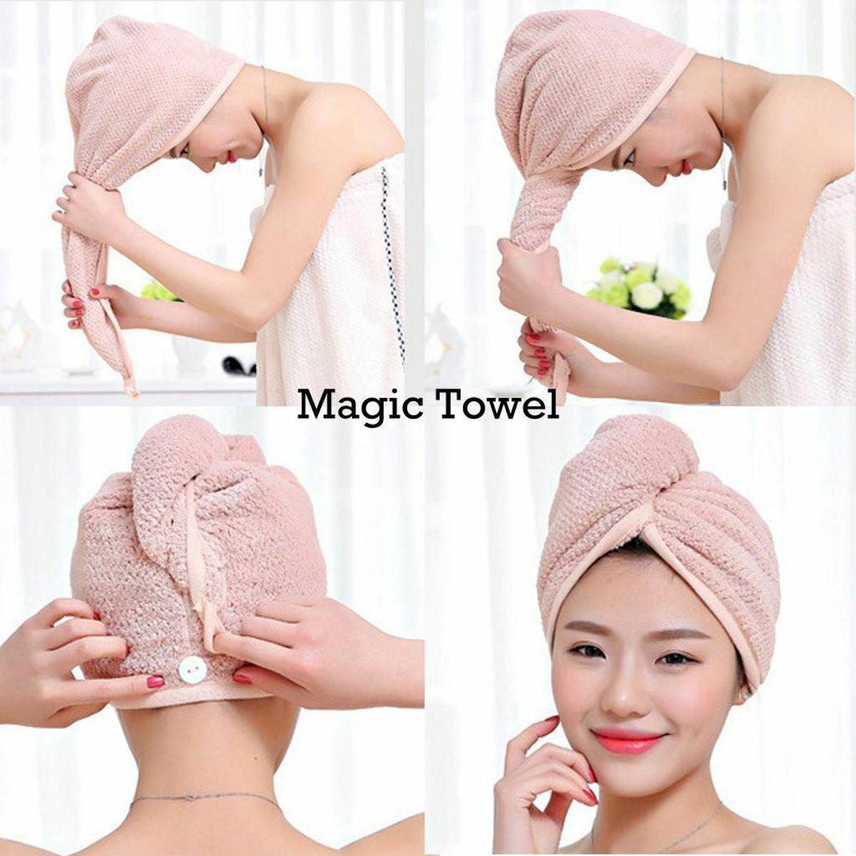 Best Quality Twist Dry Shower Microfiber Hair Wrap Towel Drying Spa Bath Head Hat Cap Women