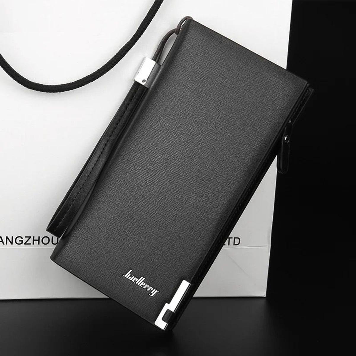 Baellerry Long Men Wallets Business Long Zipper Large Capacity Quality Male Purse With Card Holder Multi-function Wallet