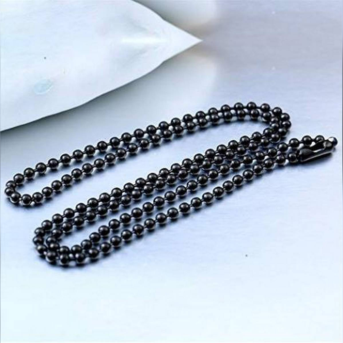 Titanium Ball Nack Chain Black For Men and Girls