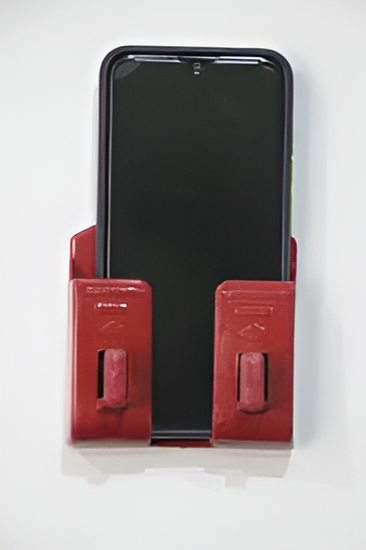 PACK OF 3 Plastic Wall Stand For Mobile Holding (FOR PHONE CHARGING AND  KEYS AND REMOTE HOLDER)