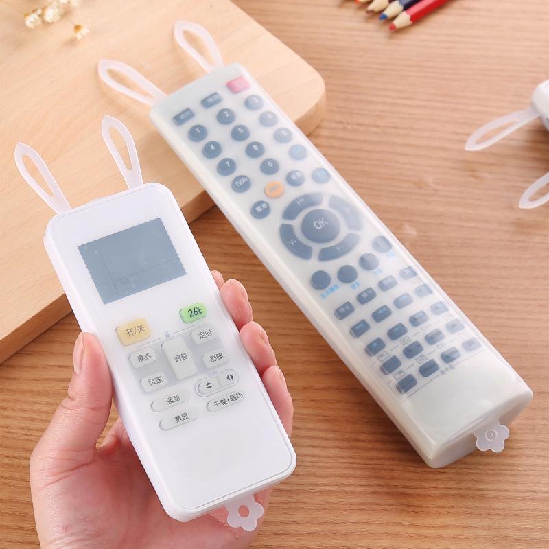Silicone TV / AC Remote Control Cover Rabbit Air Condition Control Protection Pouch Waterproof Fluorescence Dust Remote Control Cover(Small) rabbit remote control case, silicone air conditioner remote cover, tv remote silicone sleeve