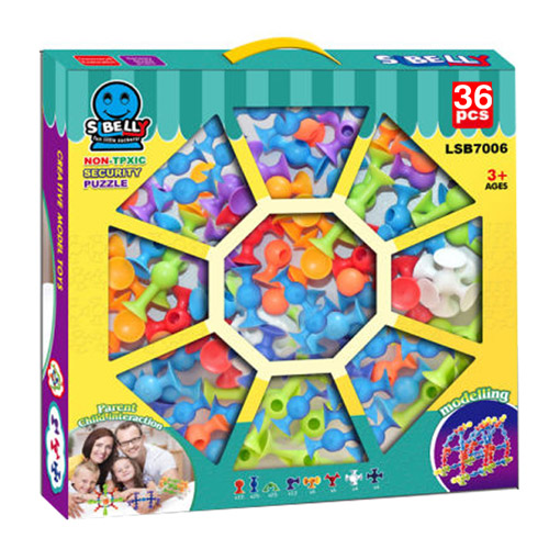 Suction Building Blocks – Construction Toy – 36 Pieces