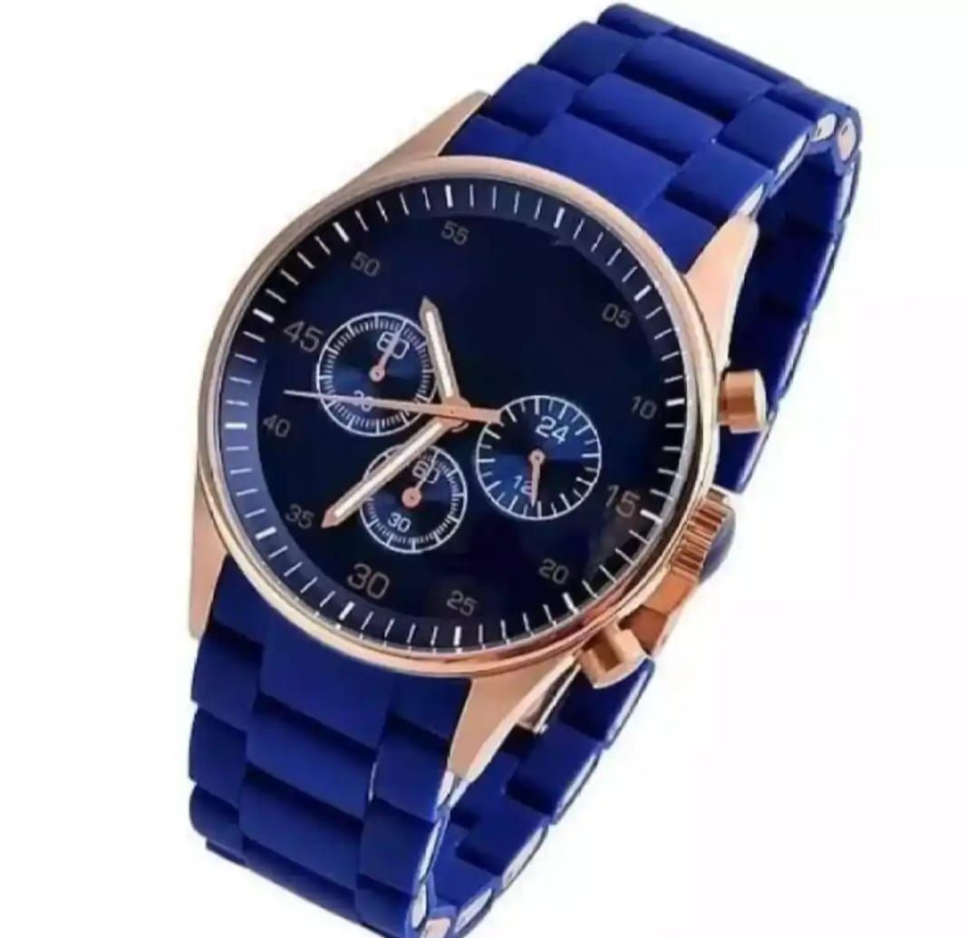 High Quality Wrist Watch For Men & Boys| Decent Wrist Rubber Strap Attractive Dial