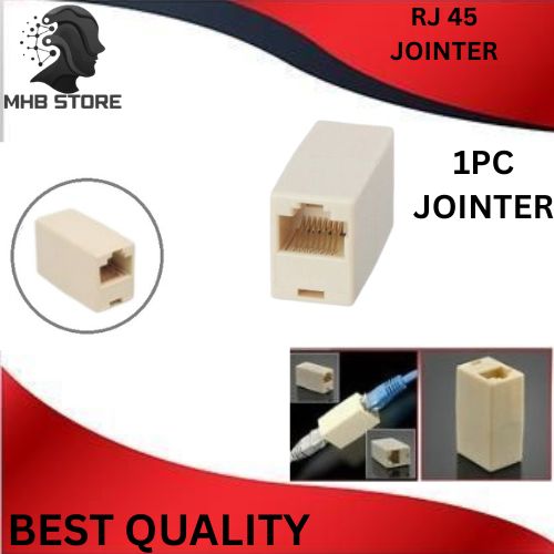 RJ45 Female Connector RJ 45 Coupler Extender Joinder Ethernet LAN Jointer