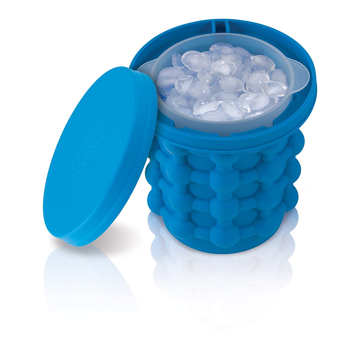The Ultimate Ice Cube Maker Silicone Bucket With Lid Makes Small Size Nugget Ice Chips For