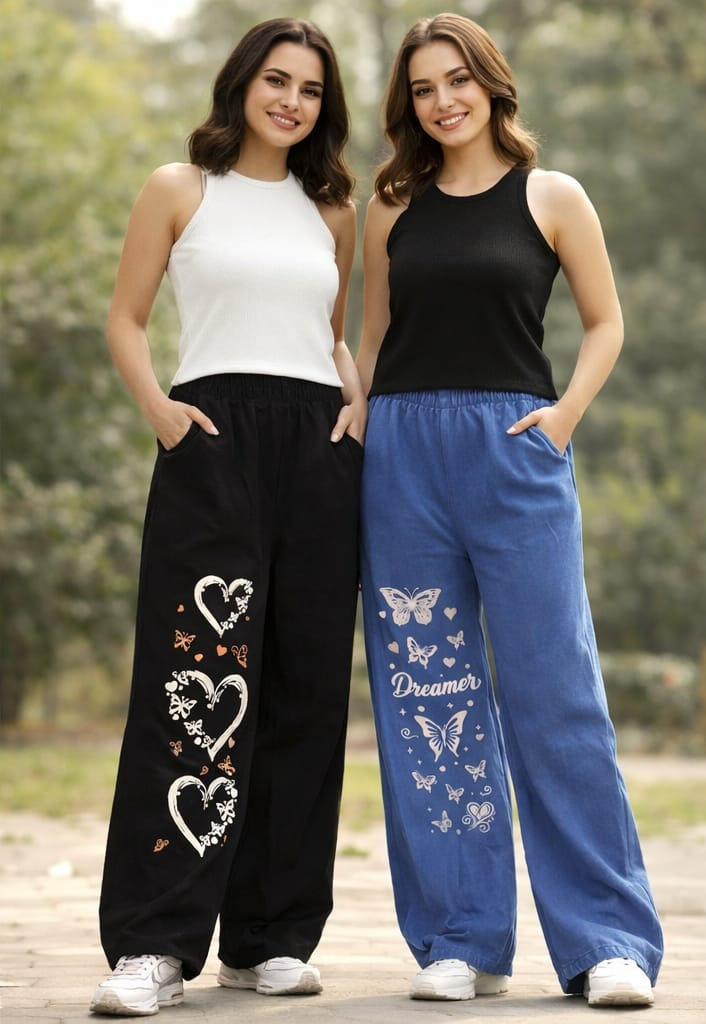 High Waist Wide Leg Fashion Denim Jeans for Women - Stylish and Comfortable.Korean Style Baggy Jeans for Girls, Loose Trousers for Women, High Waist Cargo Trousers, Casual Track Suit for Girls, Fashionable Jeans Shirt for Girls & Baggy Trousers for Girls.