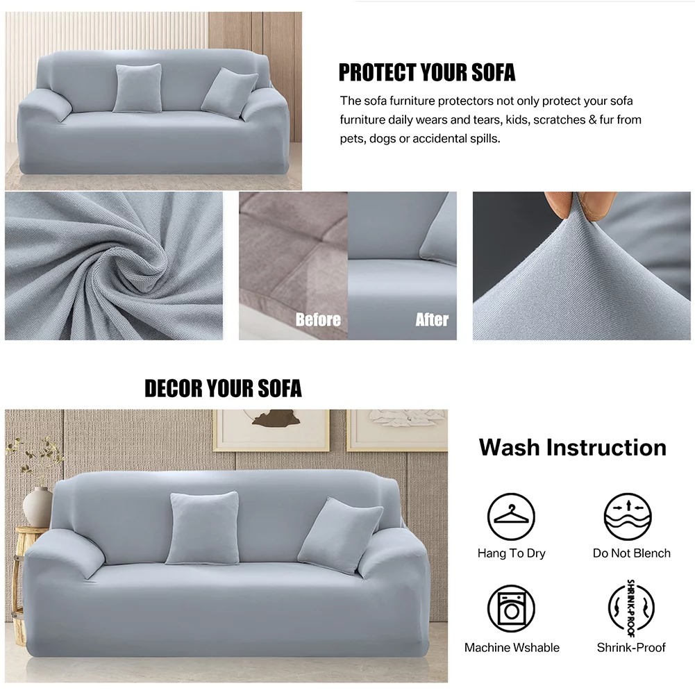 Fitted Sofa Coevr 2 Seater High Quality and Stretchable Sofa Cover Set