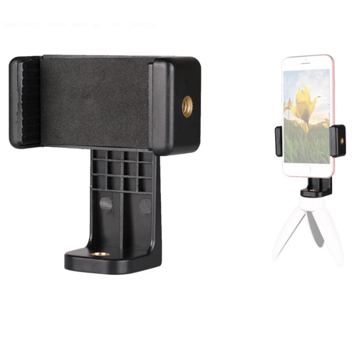 Universal Mobile Phone Live Stand Holder 360 Degree Rotation Mini Lightweight Table Tripod Mount Adapter Kit with 1/4 Screw Hole