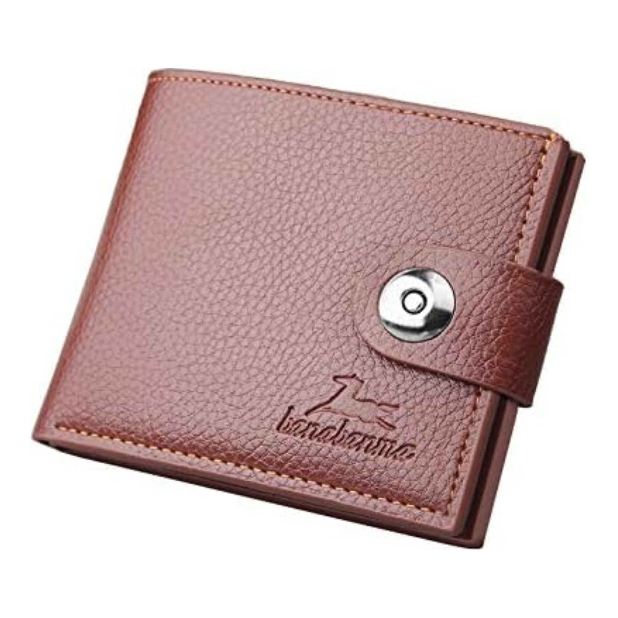 Snap Button Men's Wallet Fashion Wallet Men Coin Purse Ideal for Travel Bifold wallet for men , Best Leather Multicolor wallet for men stylish leather purse for men for all Occassion