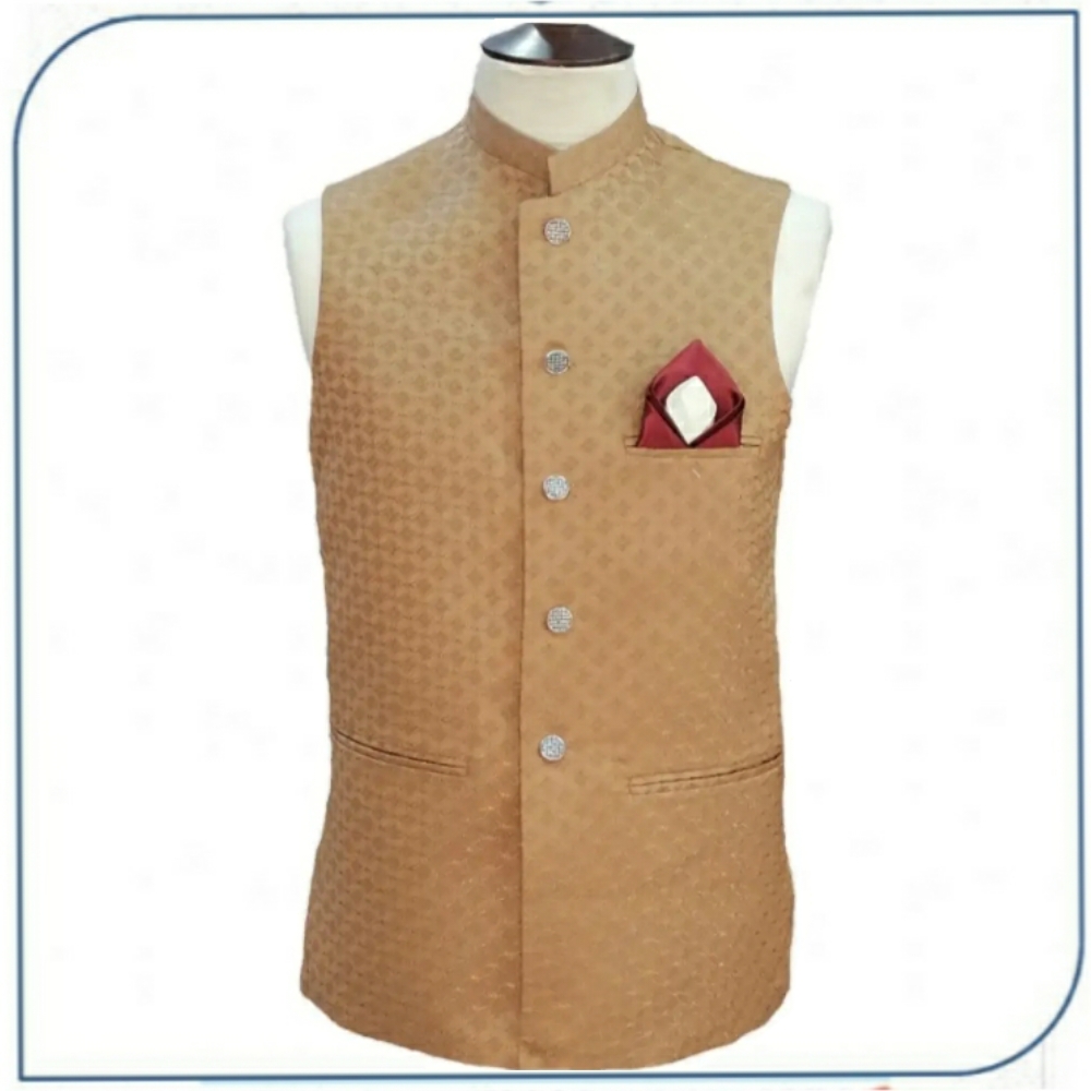 Jamawar Waist Coat For Men / Premium Quality Waist Coat / Wedding  Special