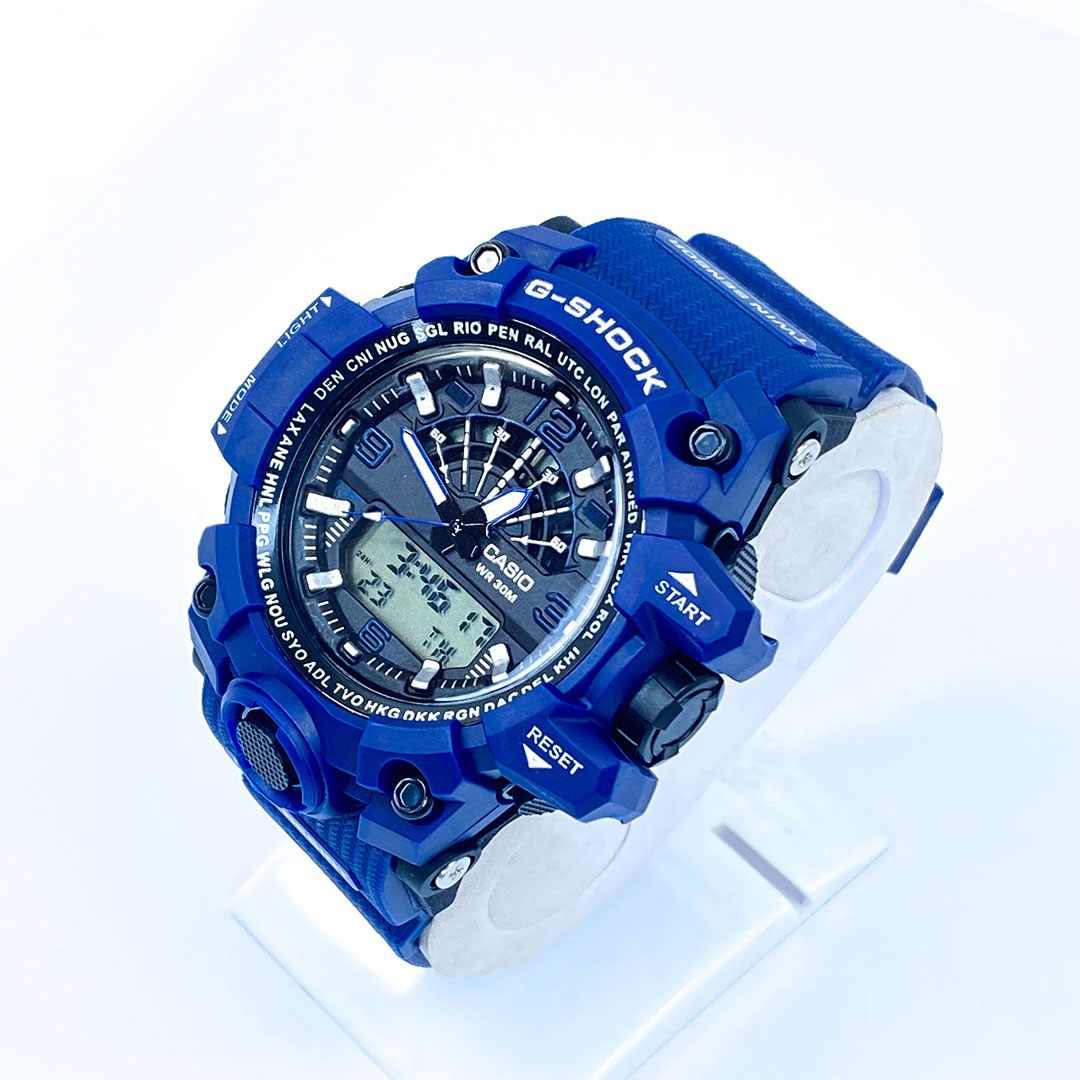 Sports Watch Mud Resistant Antimagnetic Dual Time Display 20BAR Water Resistant Sports Watch for Men