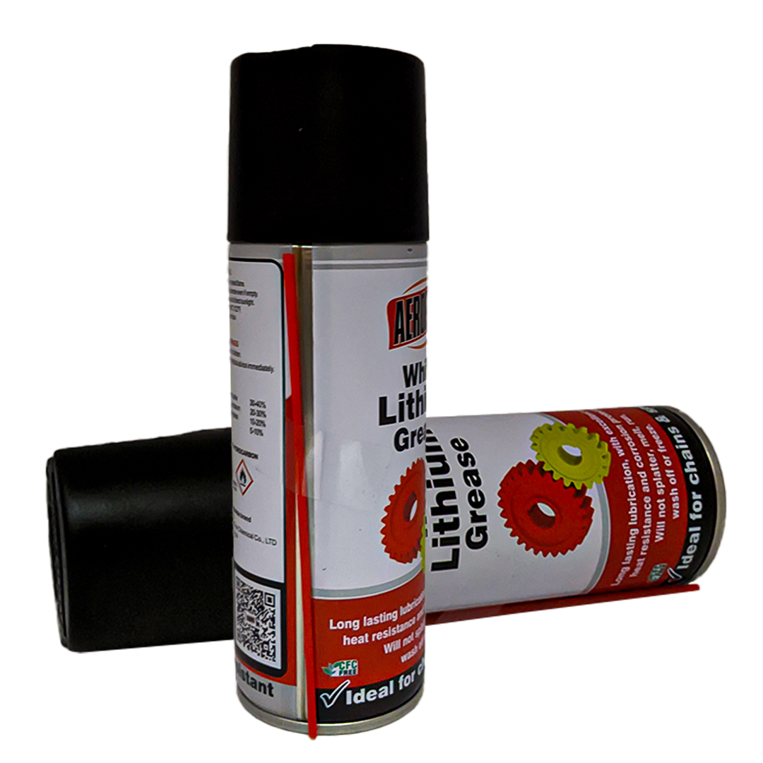 Aeropak High Performance Lubricant Spray White Lithium Grease Spray Long Lasting Lubrication Excellent Water And Heat Resistance, Corrosion Protection And Film Strength