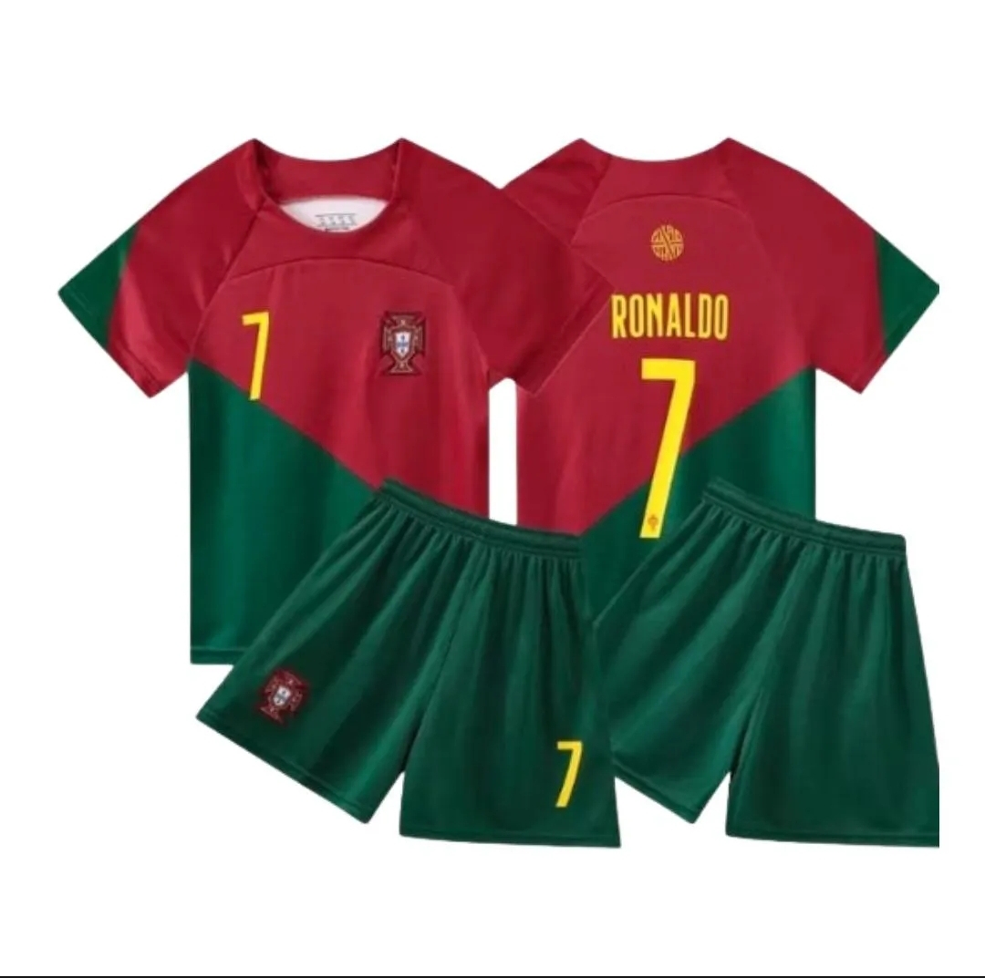 RONALDO PURTGAL SOCCER FOOT BALL KIT FOR KID