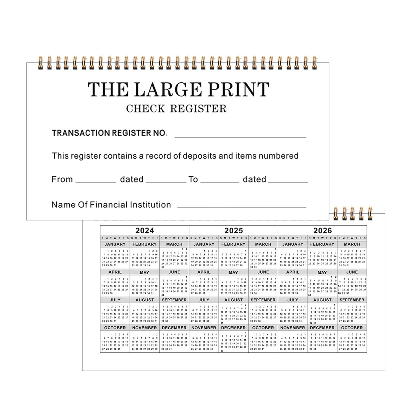 2019 Calendar Year Wall Calendar Office Calendars Cash Register Inserts ...