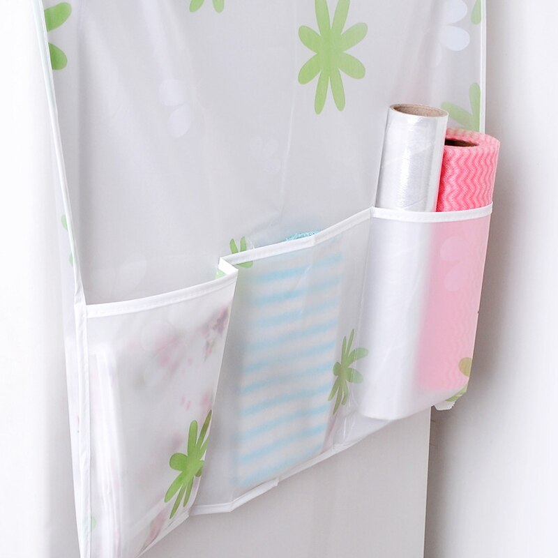 Refrigerator Dust Cover with Storage Bags Washing Machine Waterproof Dust Covers Kitchen Organizers Household Supplies