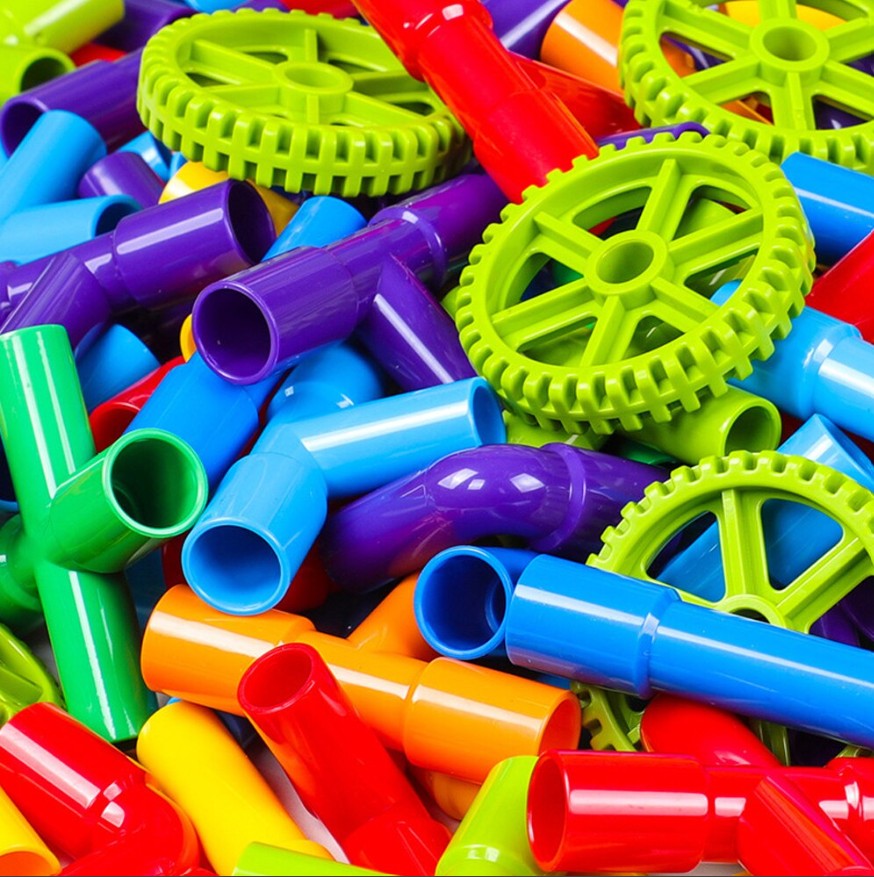 DIY Water Building Blocks, Construction Blocks, Rubber Blocks Toys Montessori Educational Blocks Toys Gift