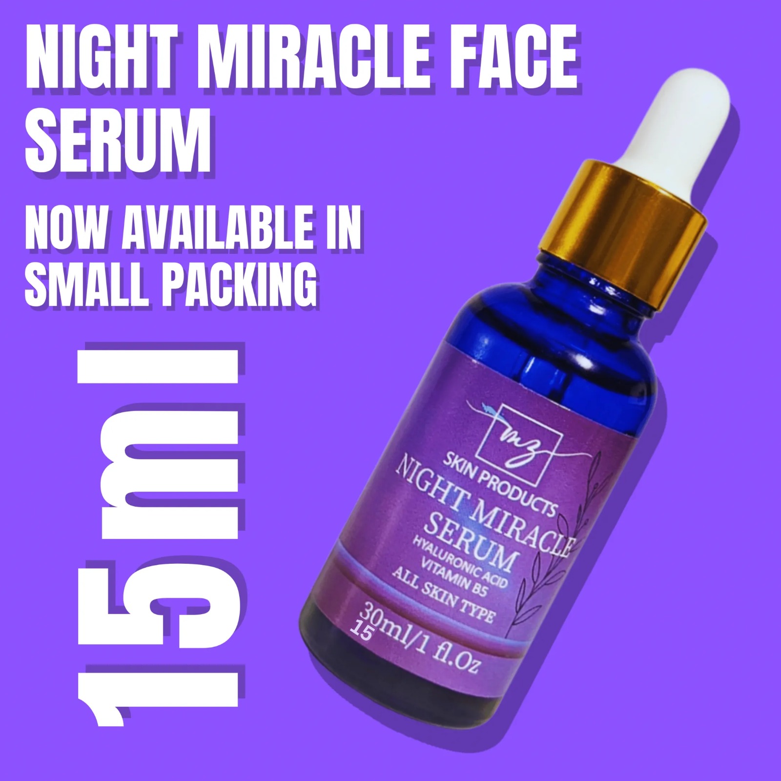 ANTI-DARK CIRCLES SERUM, Under Eye Serum Small Packing 15ml MZ Skin Products