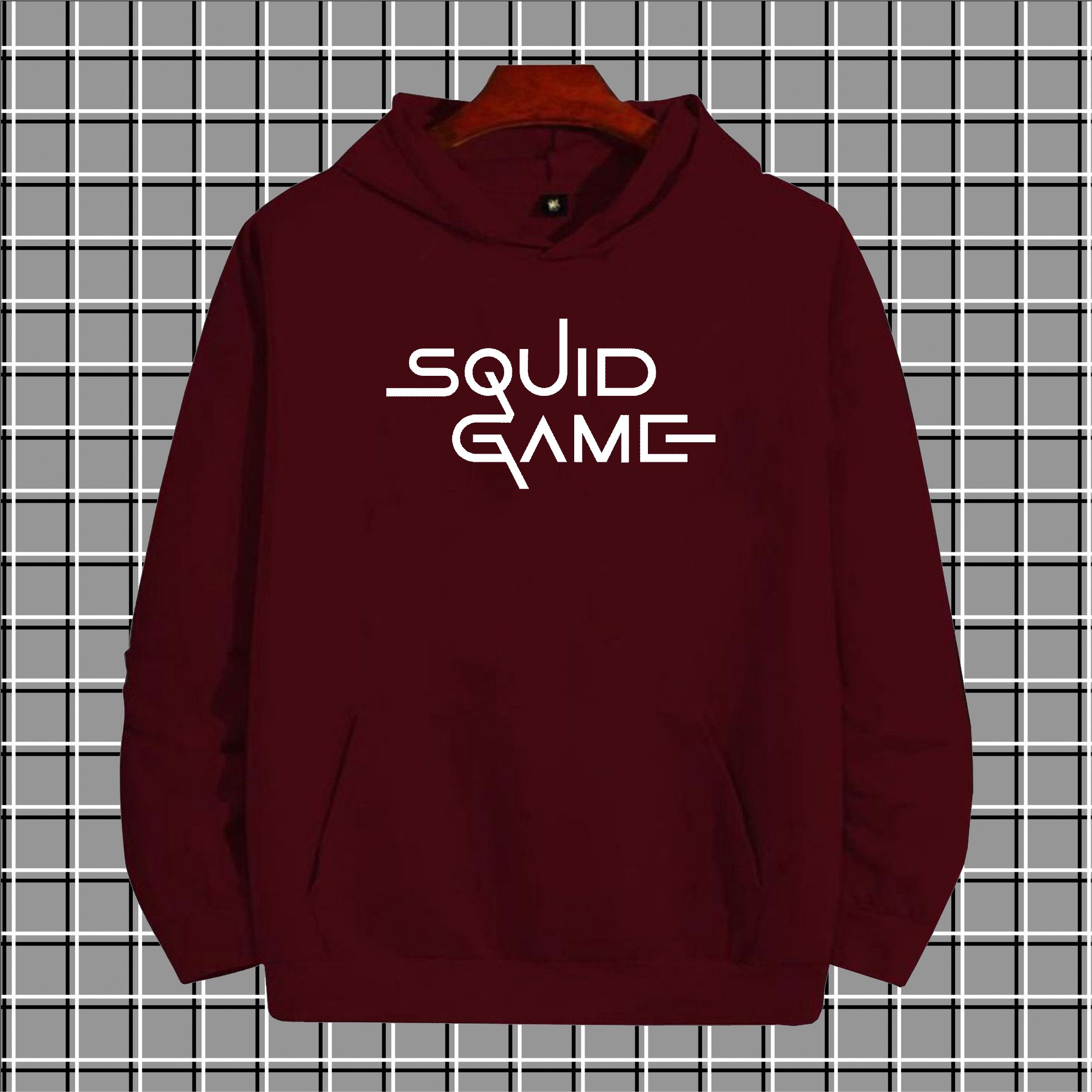 Squid game print High quality imported casual printed kangro hoodies for men pullover