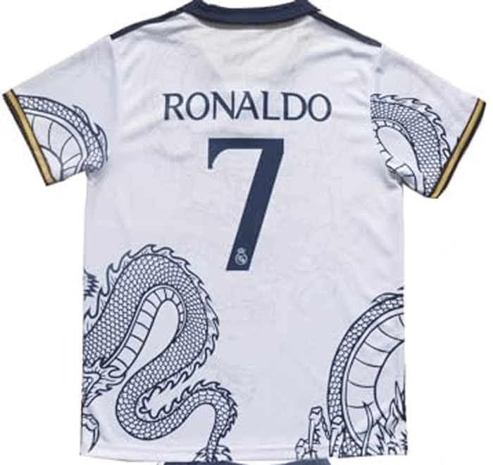 Madrid Ronaldo #7 Special Dragon Edition Footballe Jersey T-Shirt