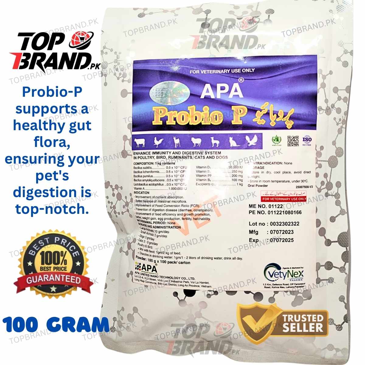 ProBio P (Probotics) Boost Your Pet's Health with Probiotic Power for veterinary use - Pro Bio P
