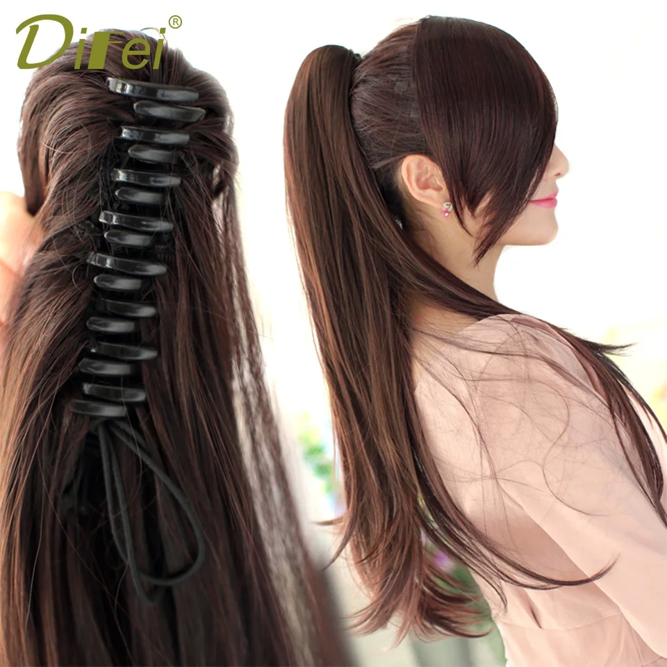 Straight catcher hair extension for girls, ponytail hair extension-natural Look