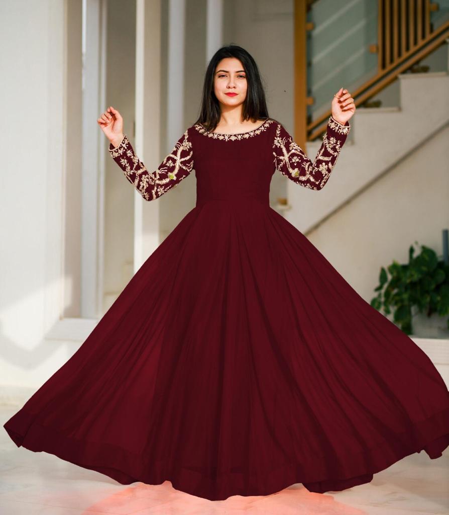 CHIFFON LONG MAXI PARTY WEAR/NEW DESIGNER MAXI