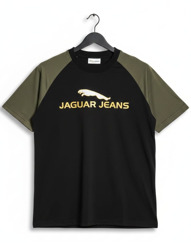Mens Printed Raglan Round Neck Half Sleeves T Shirts