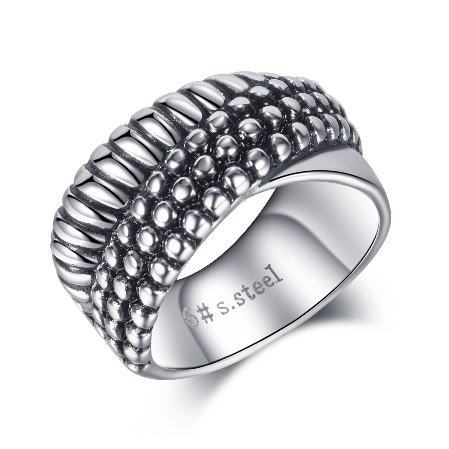 Stainless steel ring Europe and shops America domineering personality street 5