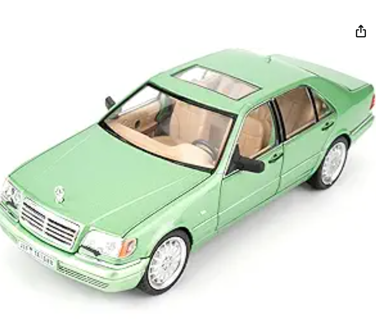 1:24 Scale Mercedes-Benz W140 320SEL Diecast Model Car – Premium Collectible with Detailed Interior & Opening Parts alternate view
