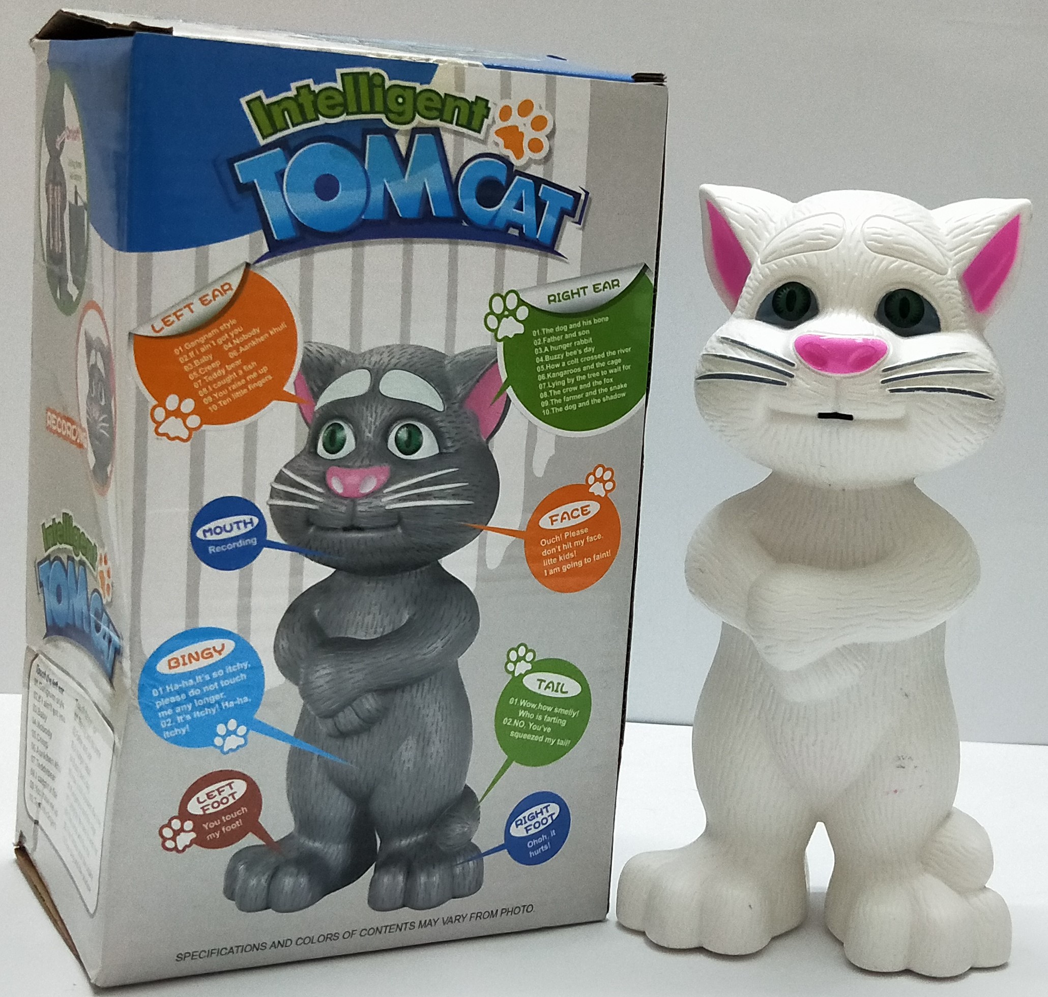 Intelligent TOM CAT with Mouth Recording, story, Music & Touch. Premium Quality Toy Gift.