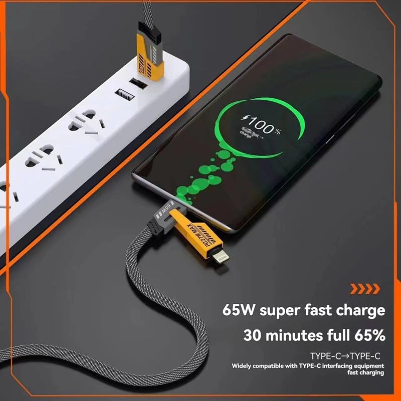 QS 4in1 Super Fast Data Cable 65W - Boost Your Charging — Order Now!