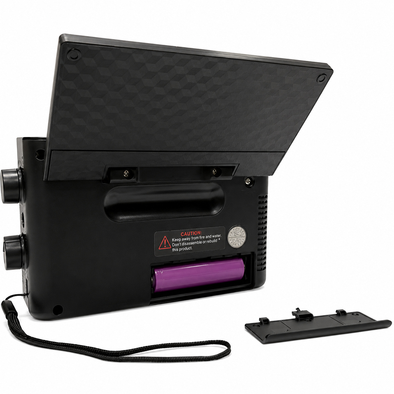 KTF-1645 Portable Wireless Radio Receiver | High Quality Solar Panel Multiband AM FM Radio USB TF Card Slot | Wireless BT Speaker Function with Built-in LED Torch Light | Rechargeable Outdoor Survival Music Box for Home Theater Sport Park Travel Accessory