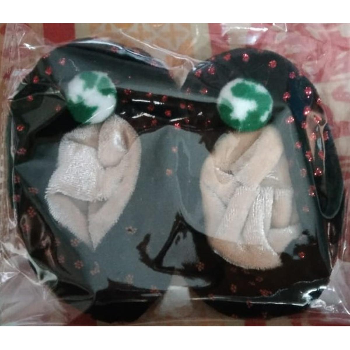 Born baby Velvet Booties ( pack of 3 pairs )