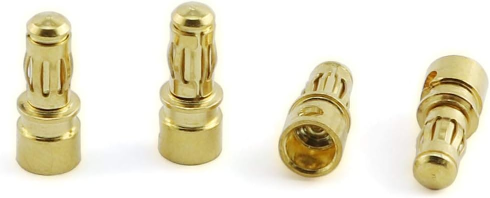 Banana Plug Connector 16 Pc Male 3.5mm Banana Gold Bullet Connector Plug For ESC RC Battery Motor Speed Control Plug Gilded Copper Banana Head