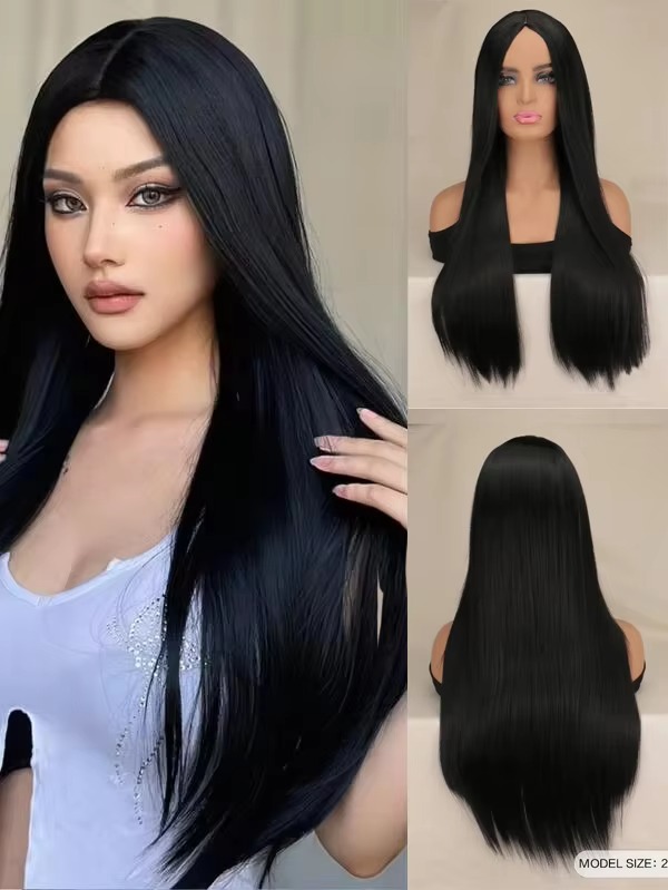 New full head wig for women's-Natural Hair color