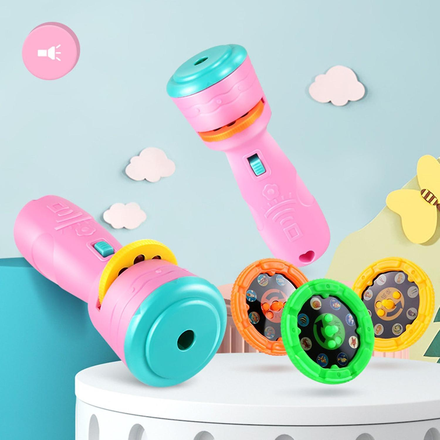 Projector Flashlight for Kids | Animal Picture Projection Torch | Bedtime Story & Educational Light Toy