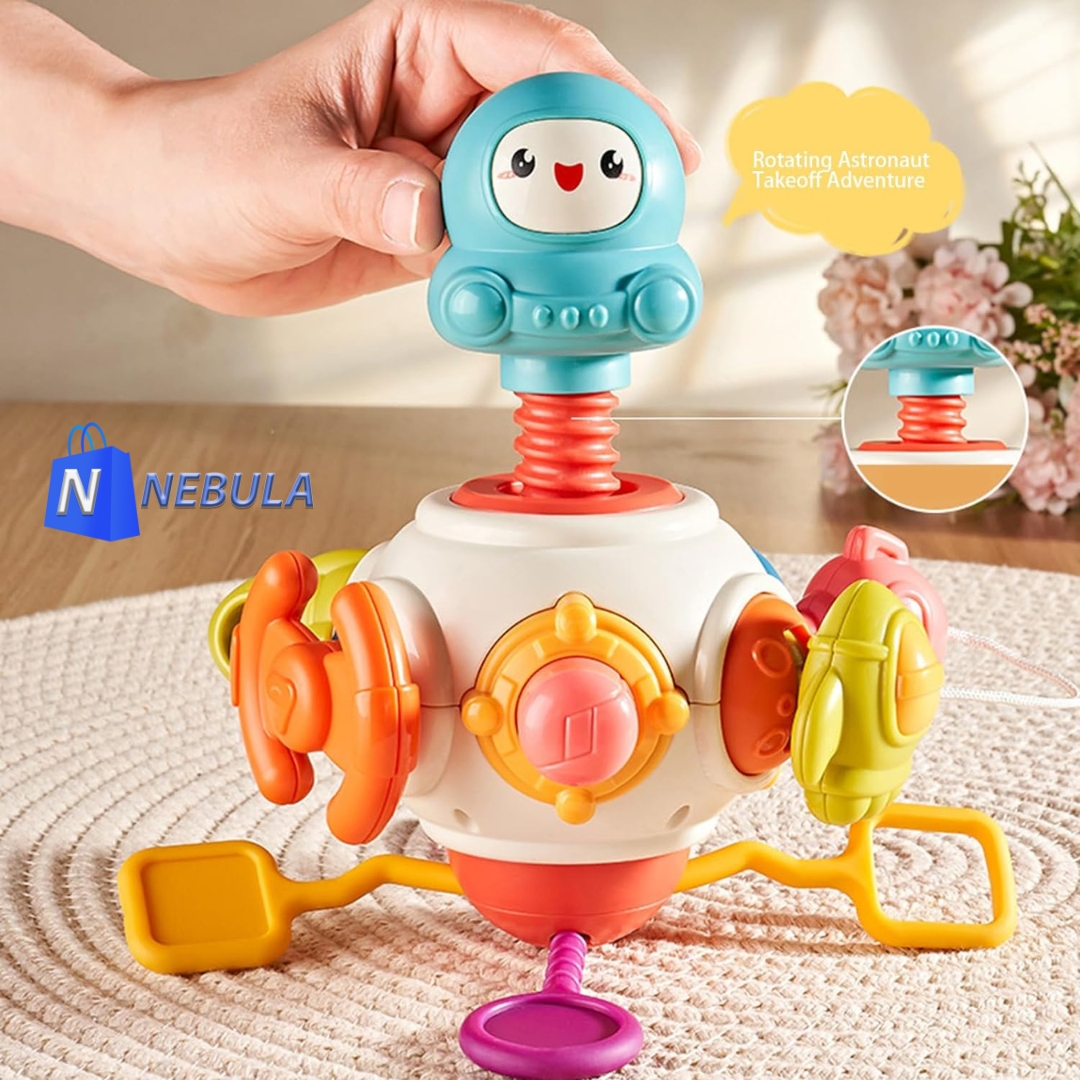 Baby Sensory Toy Desktop Spinner Toys Cute Cartoon Grasping Ball