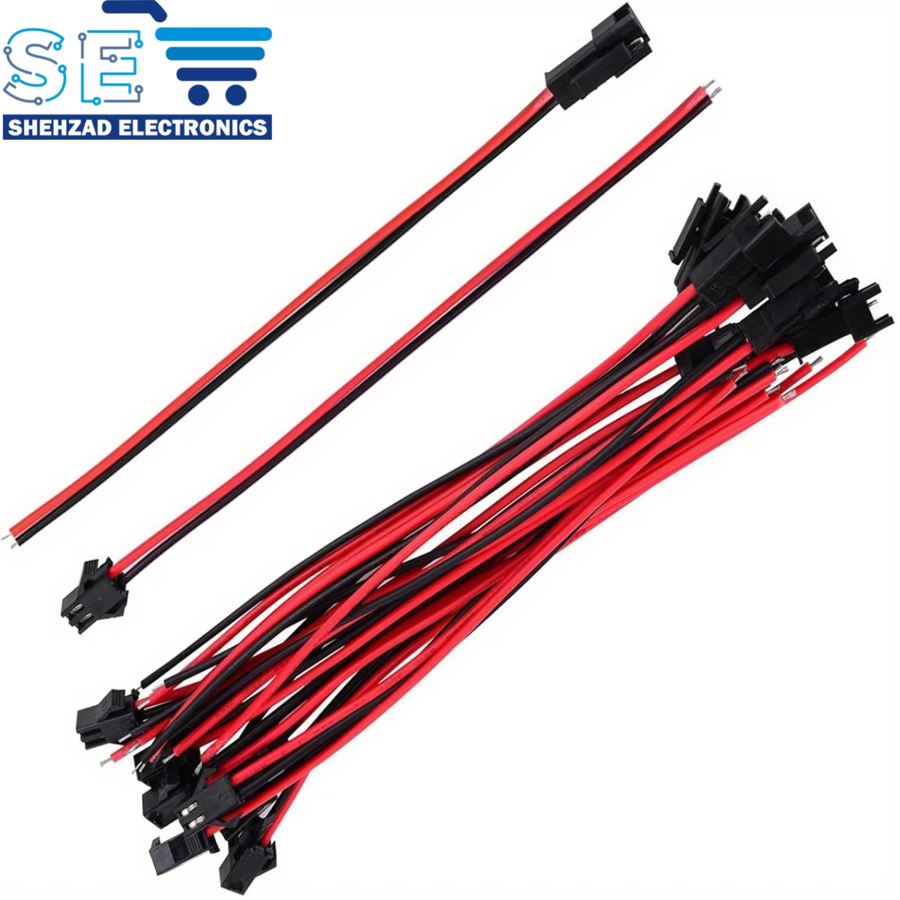 5/10 Pairs 2 Pin JST Connector Cables (Male & Female Plug Wire Set) for RC Battery, LED Strip & DIY Projects – Shehzad Electronics