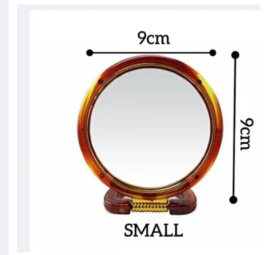 Round Desktop Cosmetic Mirror Double Sided Magnify Make Up Shave khanani collection