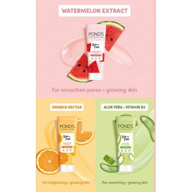 ponds watermelon facial foam