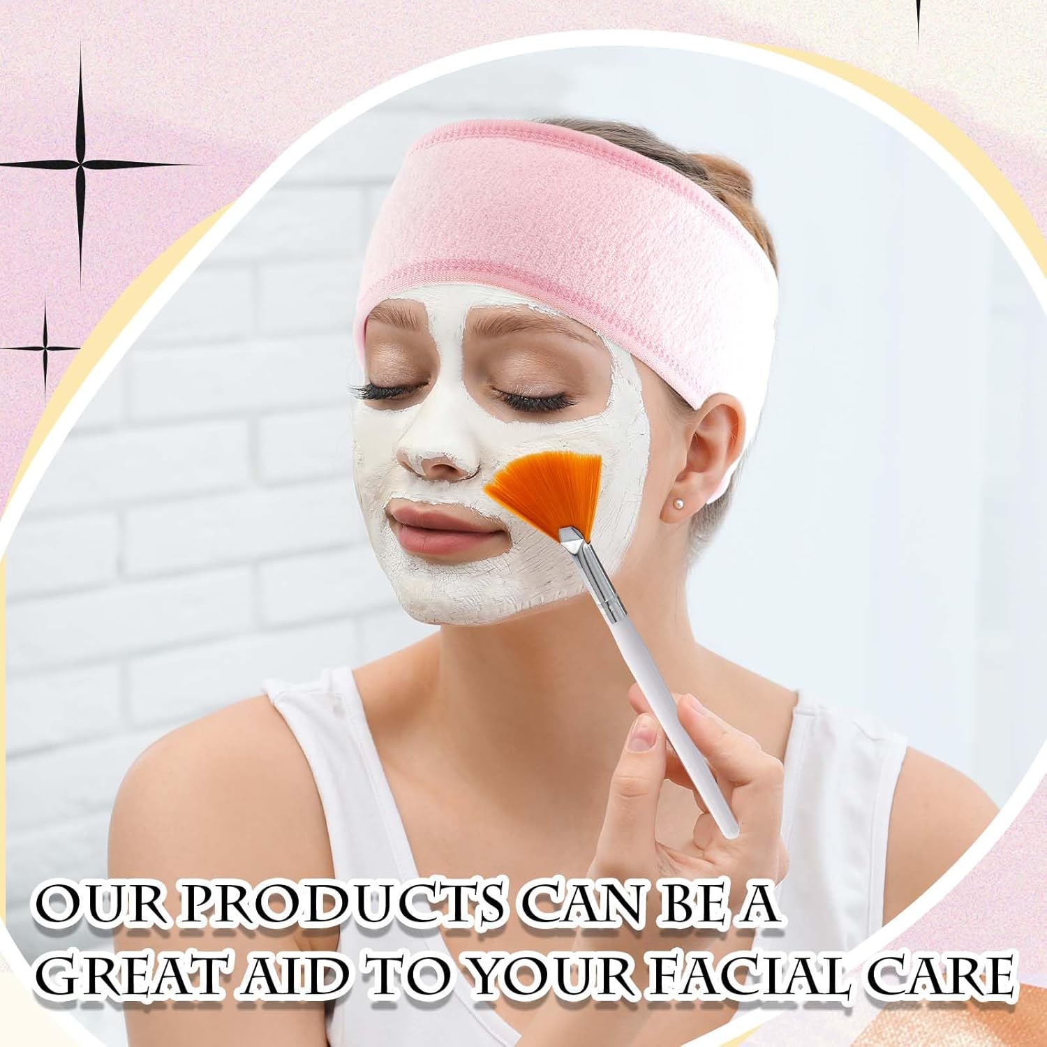 Facial Mask Brush Transparent Face Cosmetic Makeup Brushes Tools for Facial Mask Application and DIY Needs (Facial Applicator)