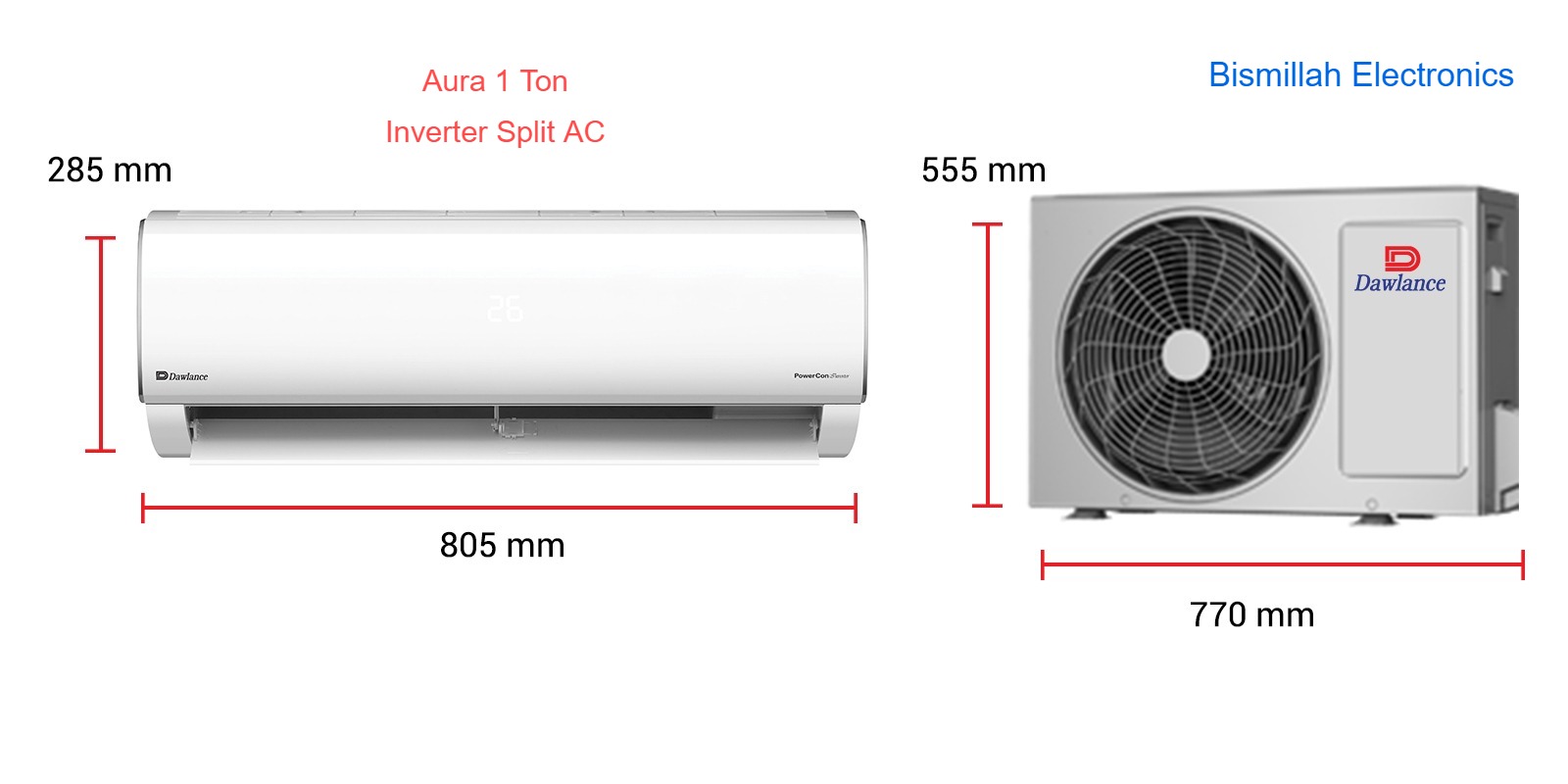 dawlance aura inverter 1 ton