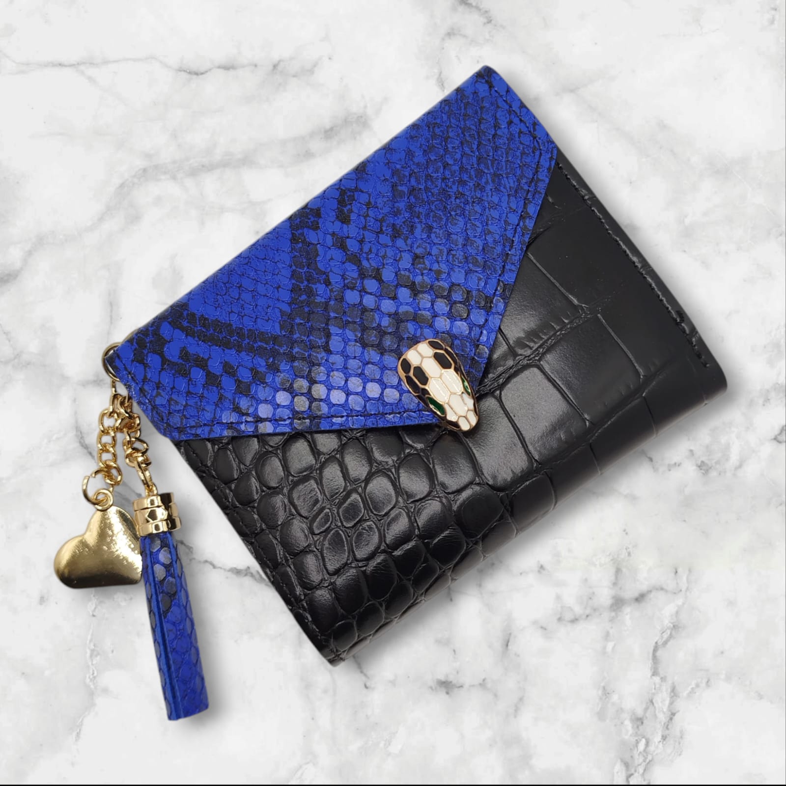 Mini Trifold Wallet for Girls and Women, PU Leather, Zip Closure, Compact Design