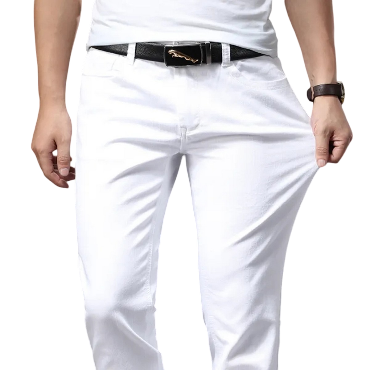 Trending Cotton Jeans Pant For Men And Boys Soft Quality Pure Cotton { Model Wear } - Stay Stylish With Trending Cotton Jeans